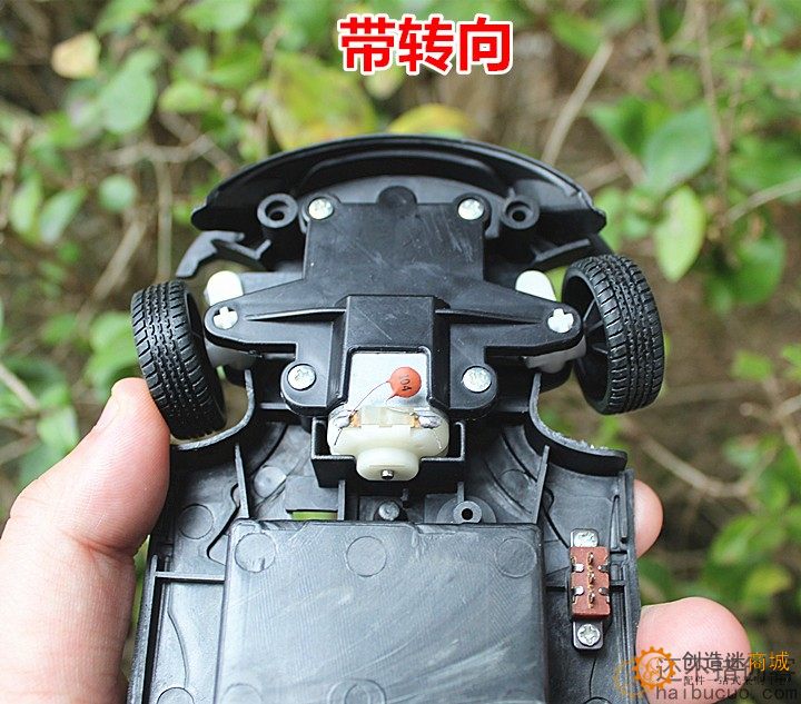 带转向电机和车轮的小车底盘DIY配件  SN1245