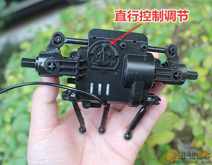 带驱动电机玩具车桥DIY配件 有转向功能没有转向马达SN1212