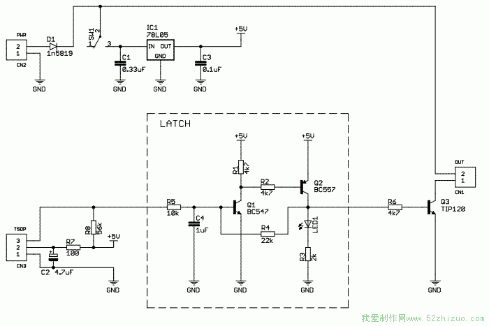 遮挡式红外线报警器的制作