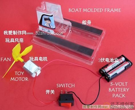 教程：<strong>自制靠风扇推动的电动玩具船</strong>