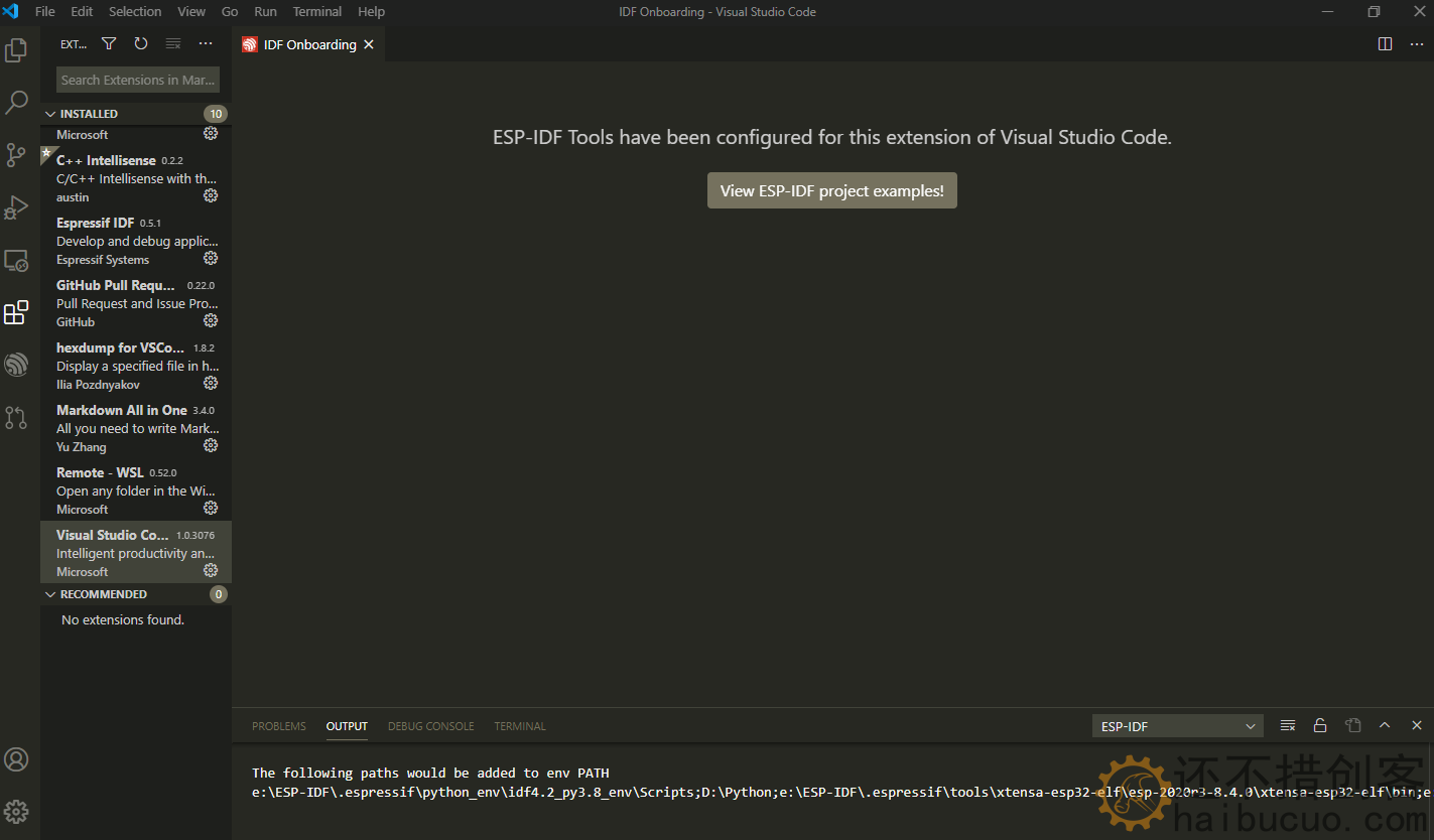 <a href="https://www.cnblogs.com/doiting/p/14736395.html">ESP32-C3搭建开发教程</a>