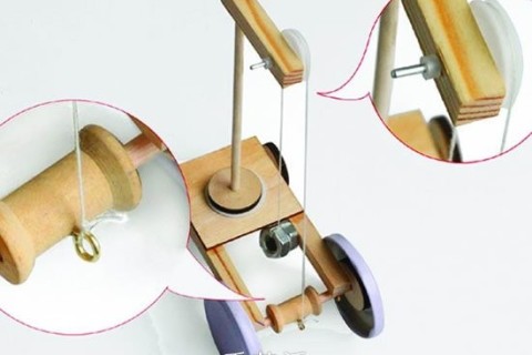 如何制作一个靠重力驱动的小车？