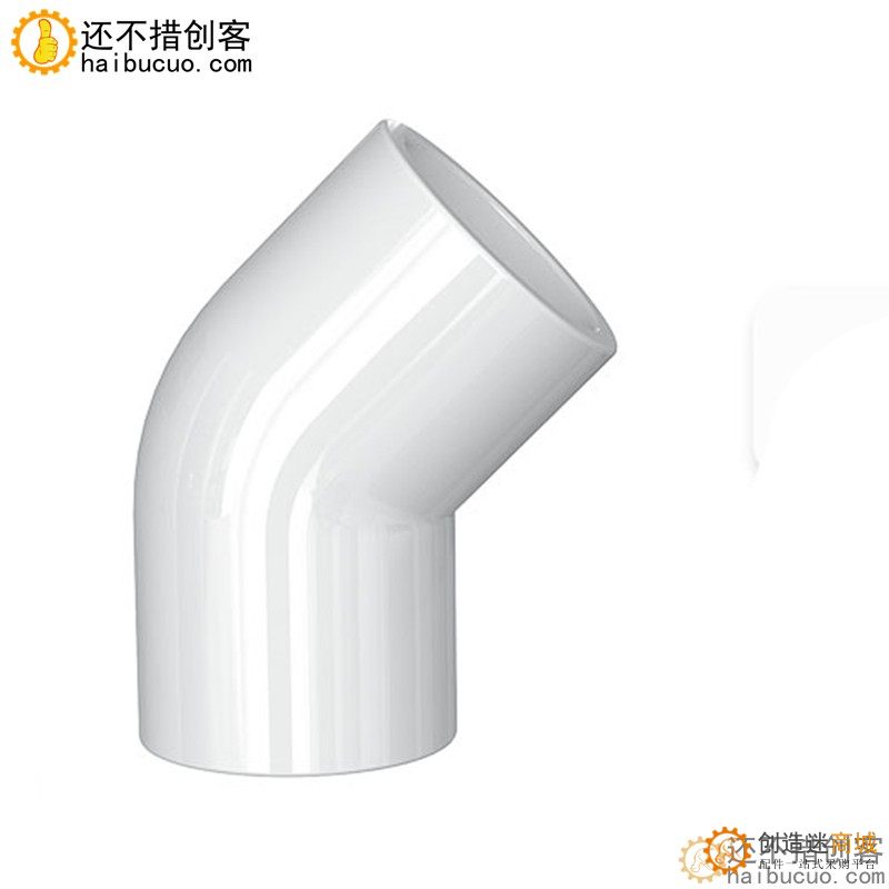 45度弯头直径20/25mm 塑料PVC管配件 管件加厚自来水水管专用SN1255