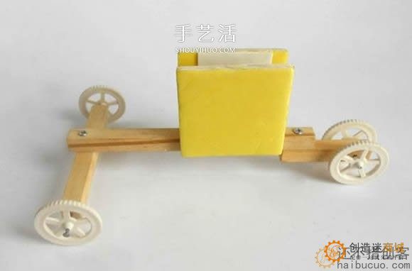 如何制作一个橡皮筋动力小车？