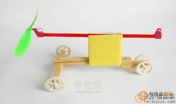 如何制作一个橡皮筋动力小车？