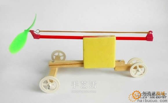 如何制作一个橡皮筋动力小车？