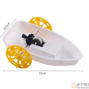 科技小制作水陆两栖车明轮船拉线船手工 diy材料儿童创意科学实验SNP129