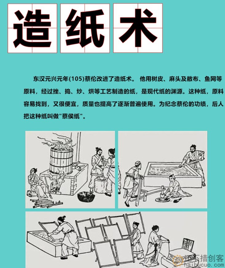 古法造纸术材料包科技小制作儿童手工发明益智科学区玩教具小实验SNP135
