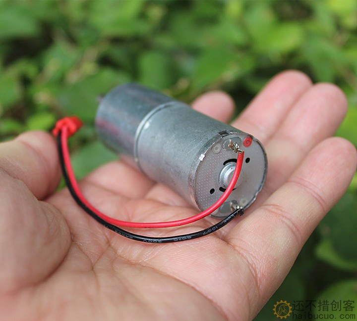 370直流减速电机大扭力全金属齿轮减速马达6V22转 M376