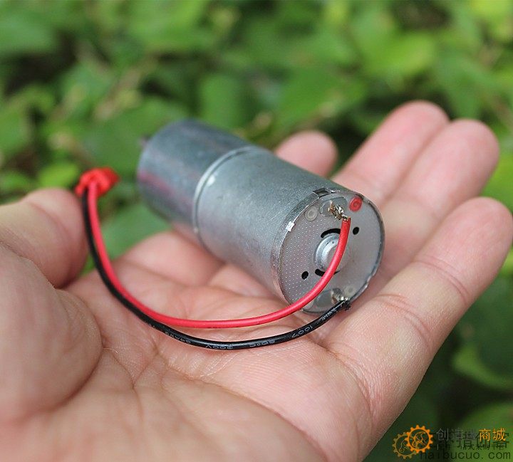 370直流减速电机大扭力全金属齿轮减速马达6V22转 M376
