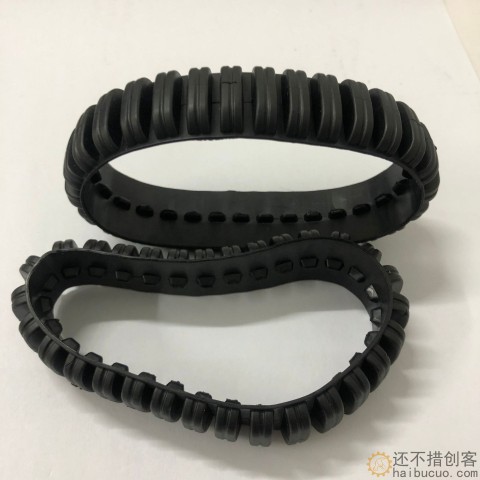 兼容乐高大颗粒积木 45002 工程车套装基础散件 轮带 大履带皮1条SNT157
