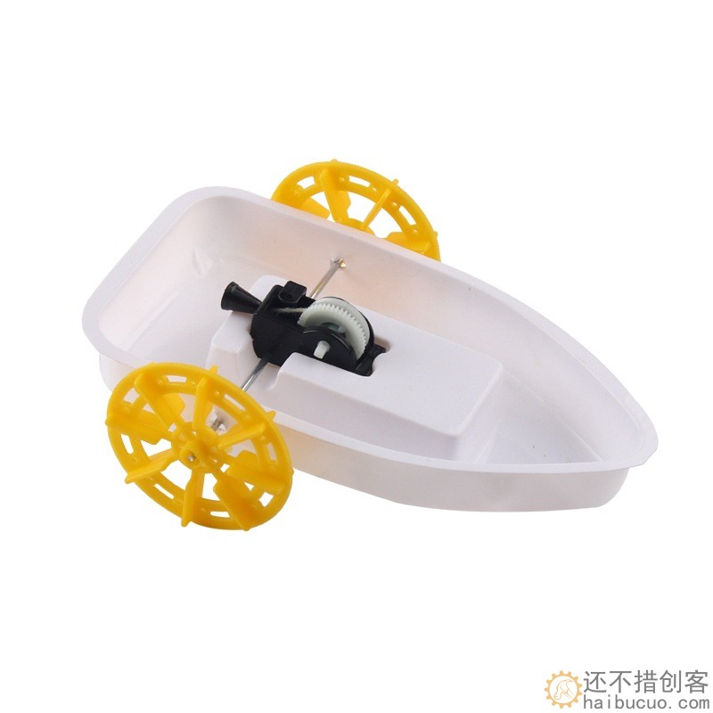 科技小制作水陆两栖车明轮船拉线船手工 diy材料儿童创意科学实验SNP129