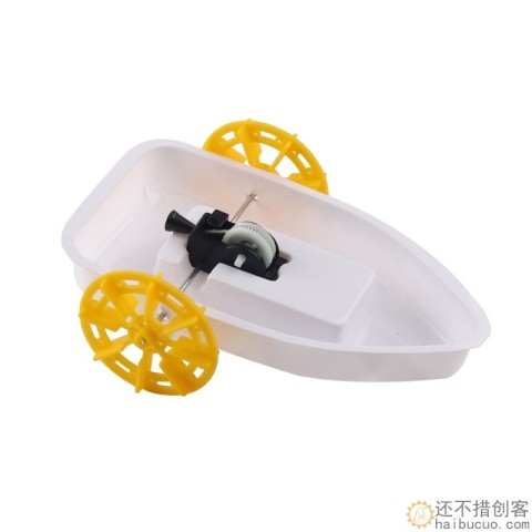 科技小制作水陆两栖车明轮船拉线船手工 diy材料儿童创意科学实验SNP129