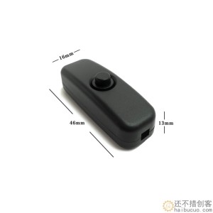 501线上开关圆形按钮按键床头开关LED灯开关电源开关迷你线上开关SN1251
