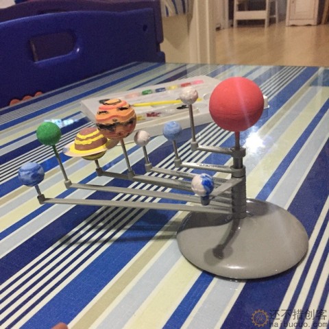太阳系九大行星模型小制作八大行星diy手工拼装发明教具儿童星球SNP133
