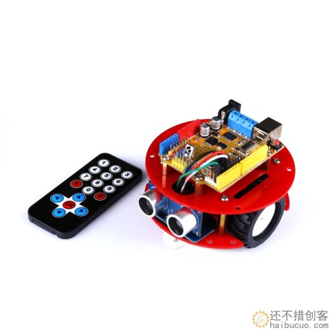For Arduino小车智能DIY套件避障红外遥控车DIY创客机器人SNAR80