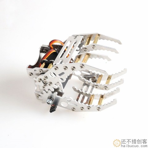金属爪子G8 机械爪 机械手爪 夹子 机械臂 夹持器 机器人配件不含舵机SNM4100