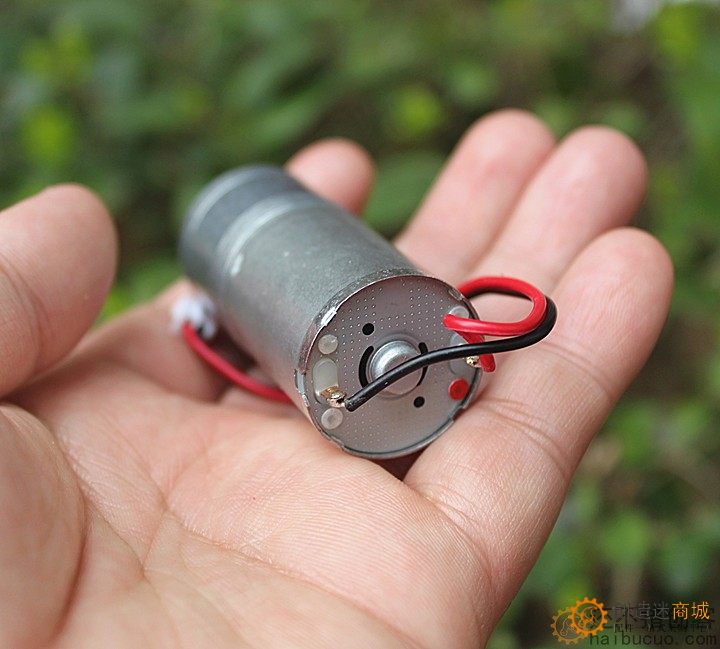 370直流减速电机中速马达3-6V 180-360转/分钟 M380