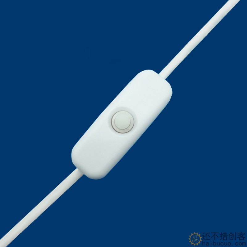 501线上开关圆形按钮按键床头开关LED灯开关电源开关迷你线上开关SN1251