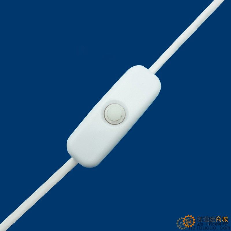 501线上开关圆形按钮按键床头开关LED灯开关电源开关迷你线上开关SN1251