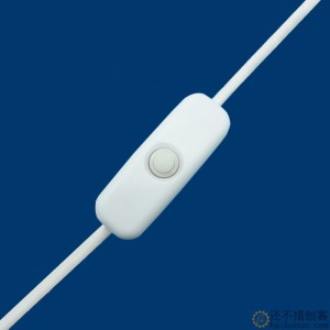501线上开关圆形按钮按键床头开关LED灯开关电源开关迷你线上开关SN1251