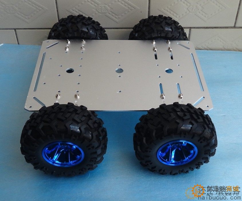 智能小车 4驱 铝合金底盘小车 DIY创客机器人小车底盘SNC408