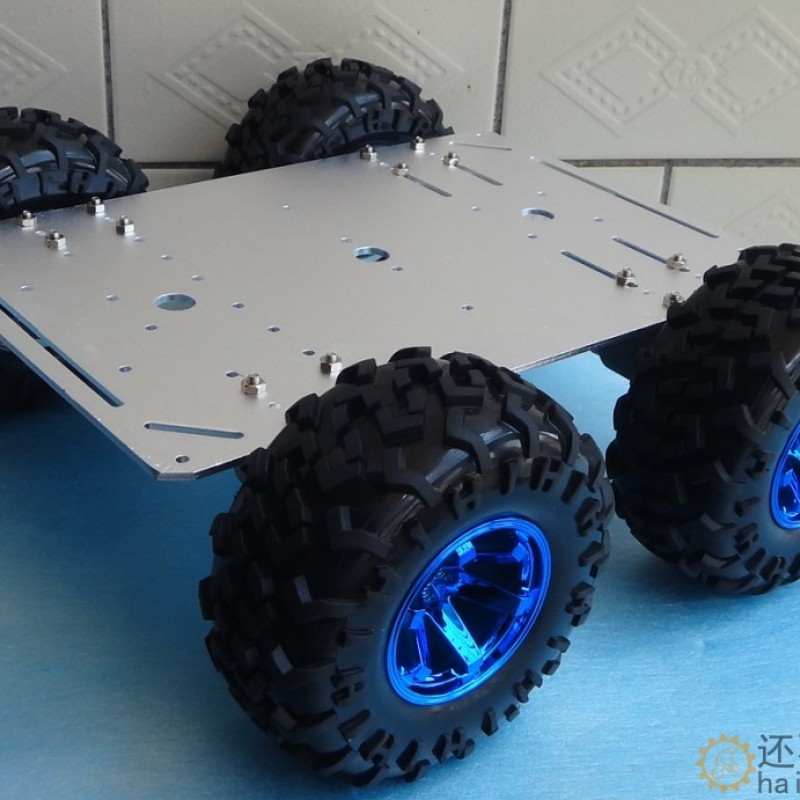 智能小车 4驱 铝合金底盘小车 DIY创客机器人小车底盘SNC408
