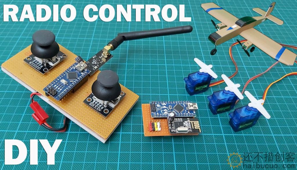 教程开源：制作一个简单廉价的无线遥控系统，用arduino nano nrf24l01 PS摇杆