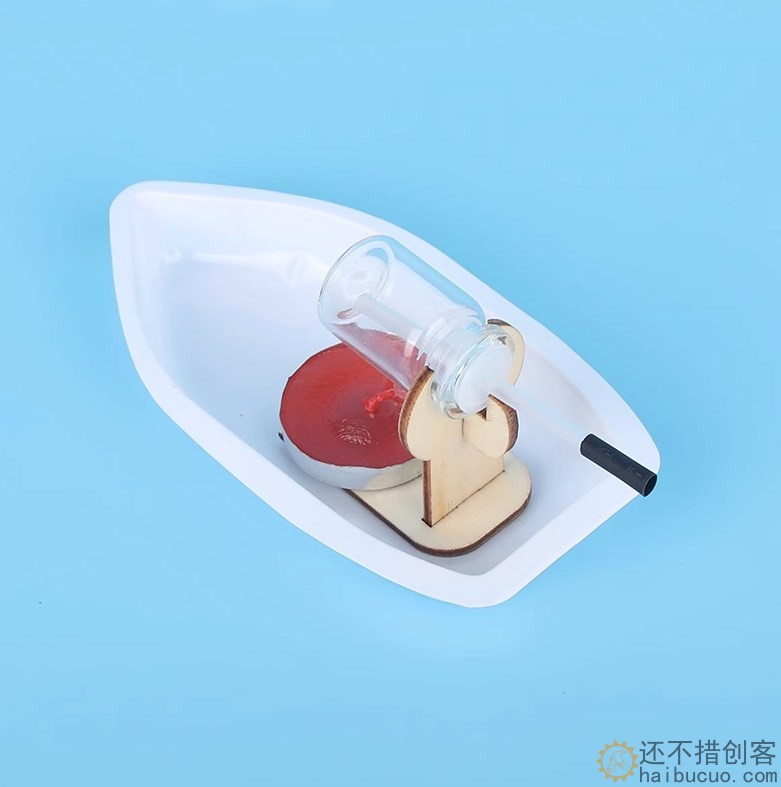 学生科技小制作科学实验器材手工diy蒸汽船儿童教具物理发明材料SNP140