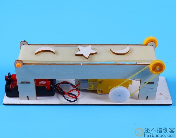 科技小制作自动传送带diy小学生发明手工科学实验教具SNP142