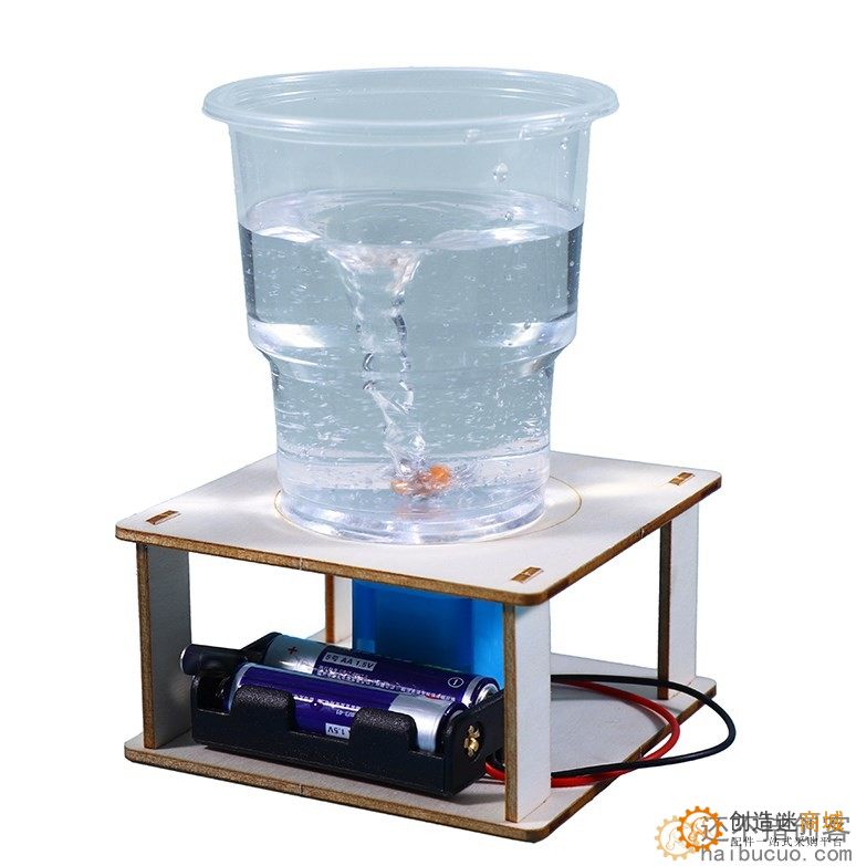 科技制作小发明电动漩涡模型学生手工拼装作品DIY教具实验材料包SNP143