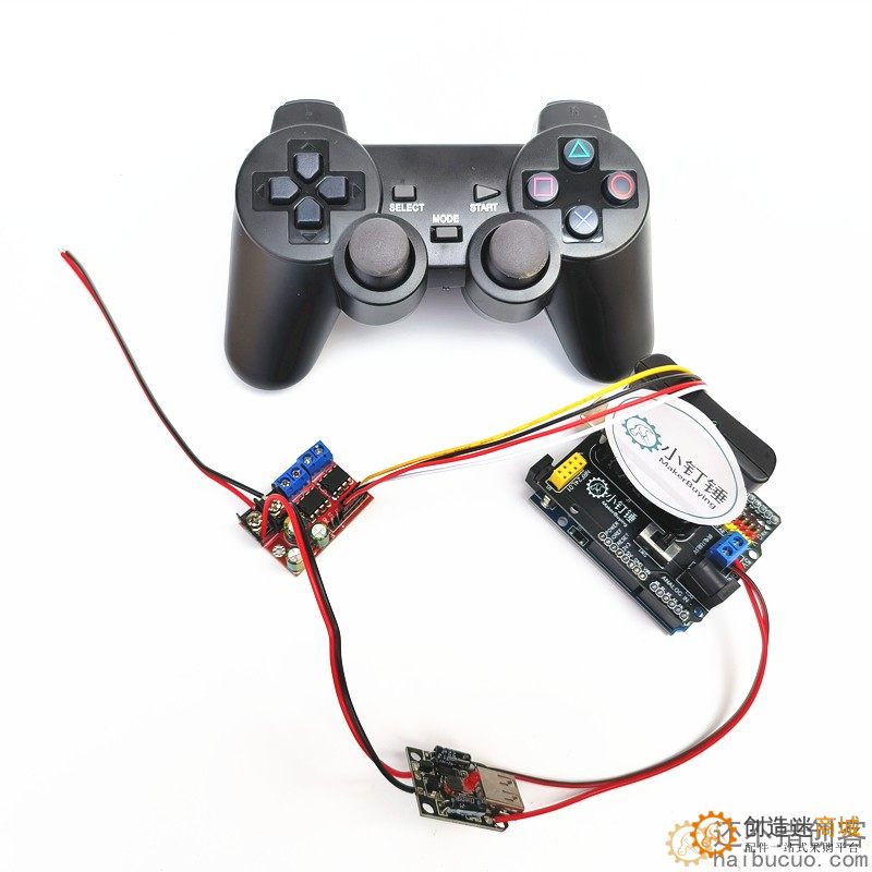 4自由度大功率电机机械臂PS2遥控控制套装 for arduino 智能车控制开源 SNAR83