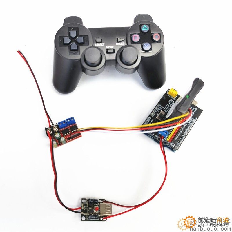 4自由度大功率电机机械臂PS2遥控控制套装 for arduino 智能车控制开源 SNAR83