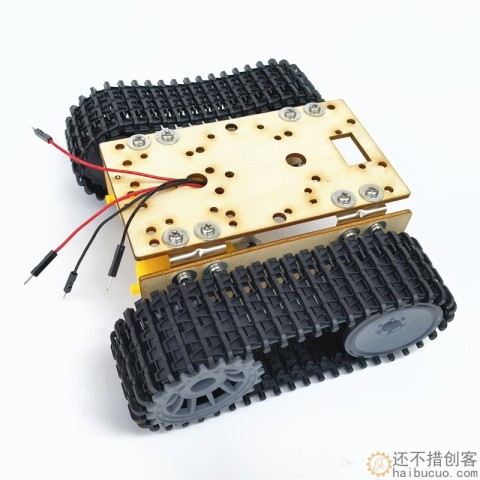经济机器人坦克底盘积木木板TT马达3-9v履带车智能小车底盘新款SN8400B探月