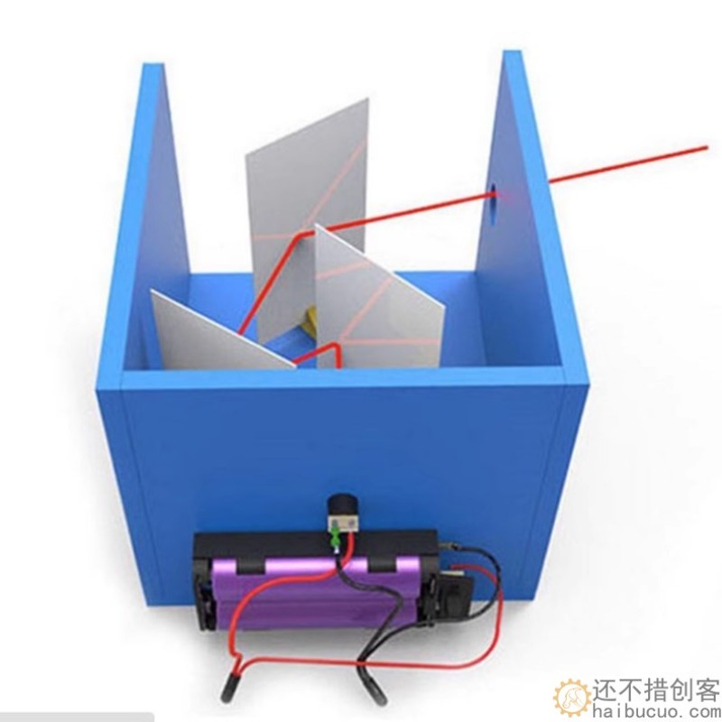 DIY科技小制作 光的折射学生科学实验steam创客手工拼装模型教具SNP139