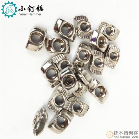 铝型材专用欧标T型螺母块 30/40/50型M3-M4-M5锤头船形