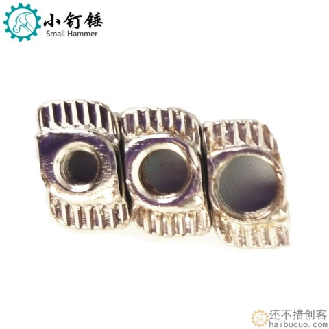 铝型材专用欧标T型螺母块 30/40/50型M3-M4-M5锤头船形