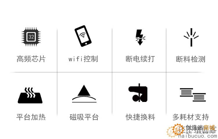 高精度 3D打印机DIY套件wifi控制marlin2入门级教育机低成本FDM SNAR84