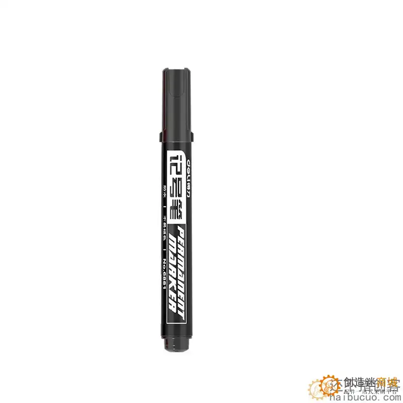 黑色大头马克笔蓝红对标日本文具单头油性笔 6881记号笔 SN1286