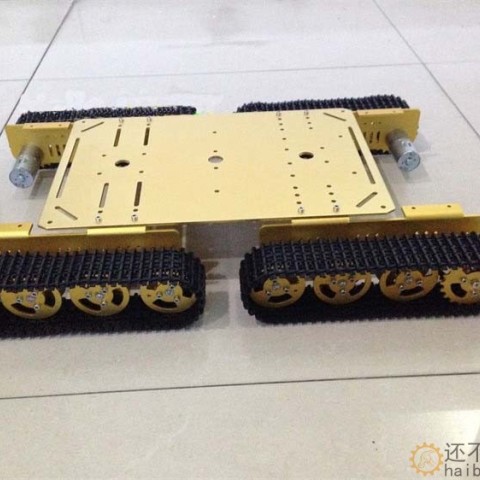 金属坦克底盘T600 4驱大载重金属坦克底盘 4WD履带式机器人模型SN11016