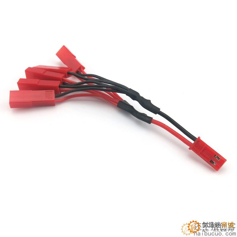 一对五JST转接线 航模锂电池串联并联导线端子 jst转接线航空插头X134
