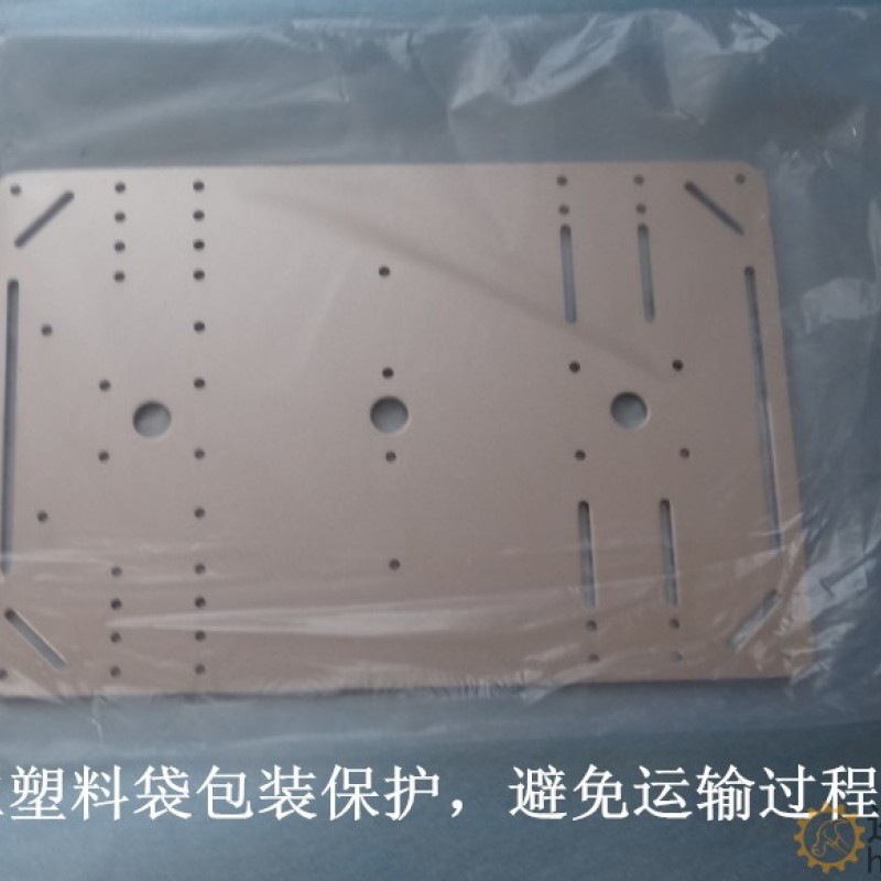 机器人智能小车底盘面板/底板金属铝合金DIY坦克履带车顶板配件