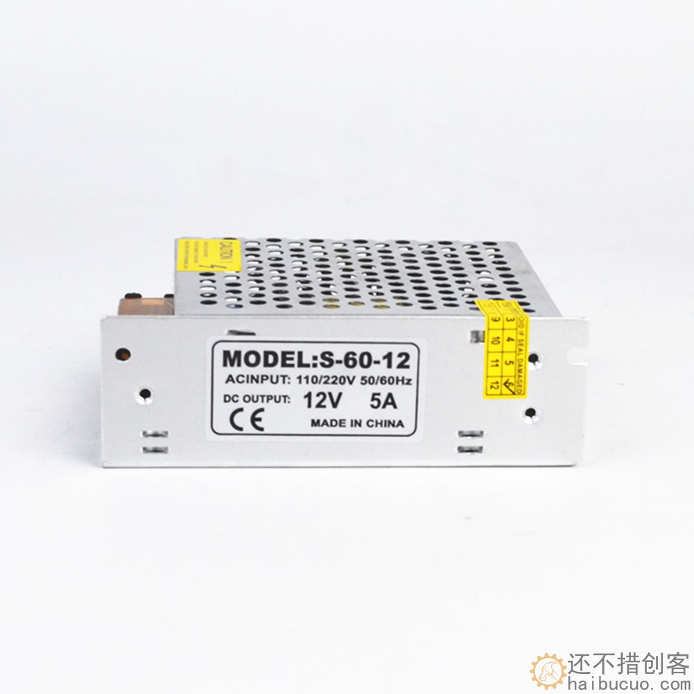 12V5A60W开关电源  LED监控60W 抗干扰  输出稳定 效率高SNA138