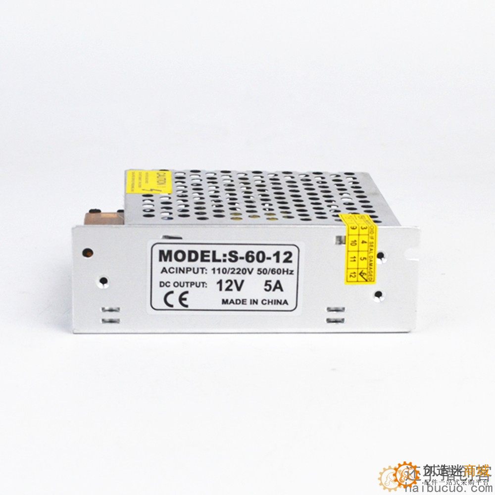 12V5A60W开关电源  LED监控60W 抗干扰  输出稳定 效率高SNA138