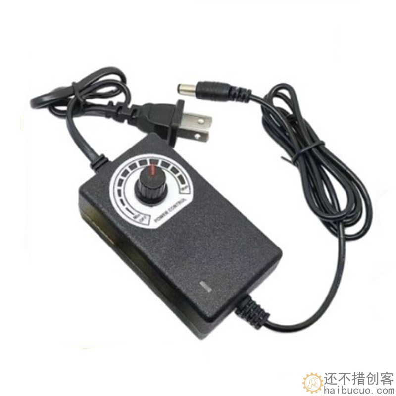 3-12V2A可调压直流电源 马达电机水泵LED灯带 调速调温调光适配器SN1297