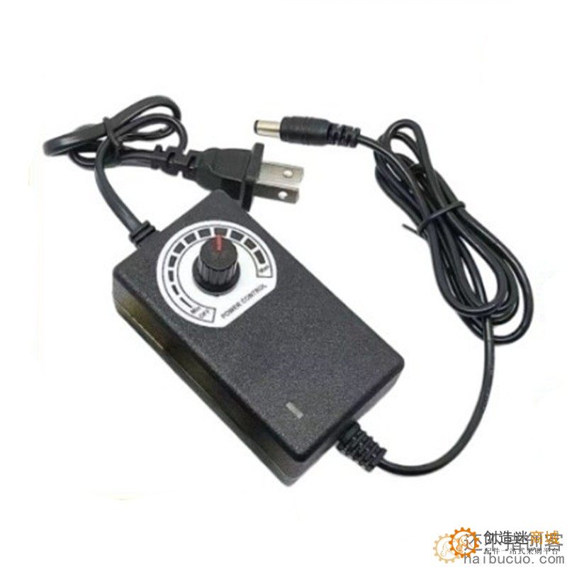3-12V2A可调压直流电源 马达电机水泵LED灯带 调速调温调光适配器SN1297