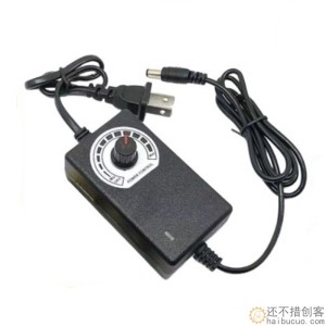 3-12V2A可调压直流电源 马达电机水泵LED灯带 调速调温调光适配器SN1297