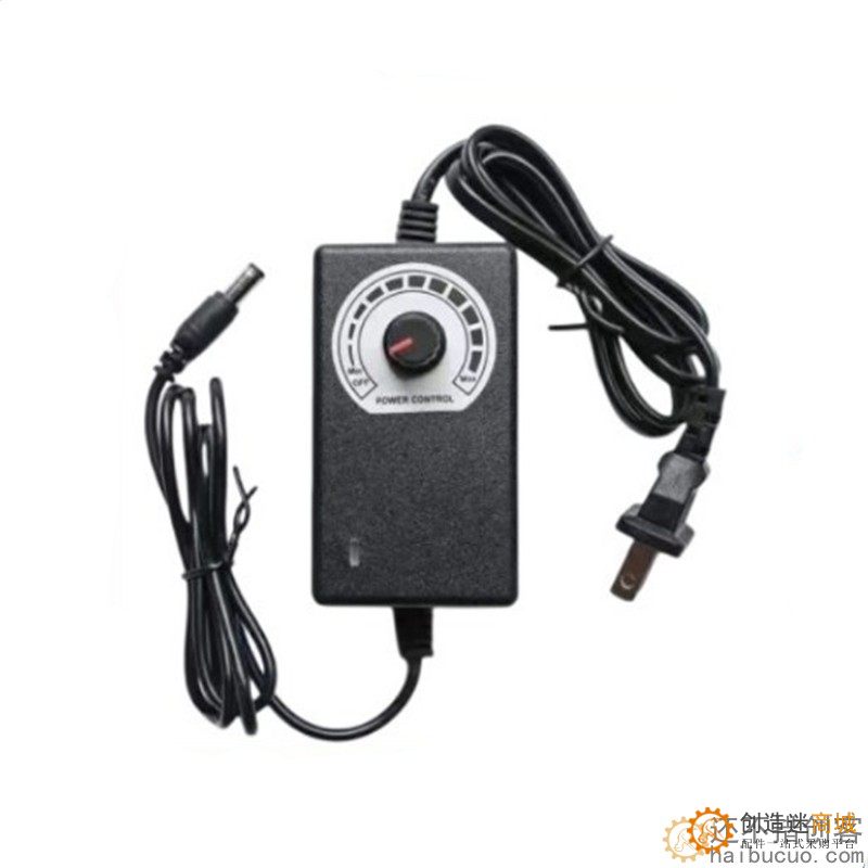 3-12V2A可调压直流电源 马达电机水泵LED灯带 调速调温调光适配器SN1297