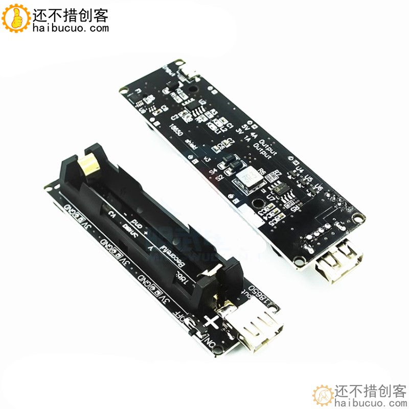 ESP32 1路18650锂电池扩展板V8移动电源扩展板 贴片电池座SNA352