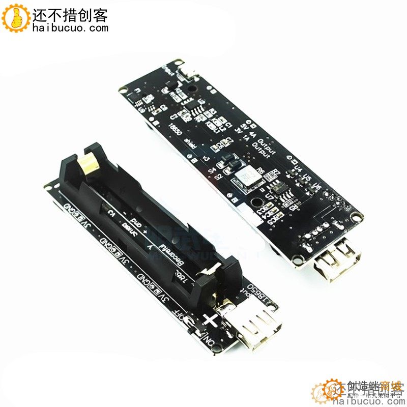 ESP32 1路18650锂电池扩展板V8移动电源扩展板 贴片电池座SNA352